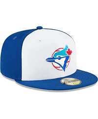 Men's New Era White Toronto Blue Jays Cooperstown Collection Wool 59FIFTY Fitted Hat