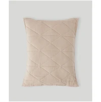 Pact Organic Cotton Diamond Sham 2-Pack - King