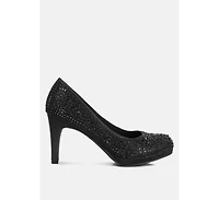 jolly exquisite rhinestone-embellished stiletto pumps