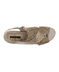 Gc Shoes Women's Keefa Cross Strap Slingback Heeled Sandals