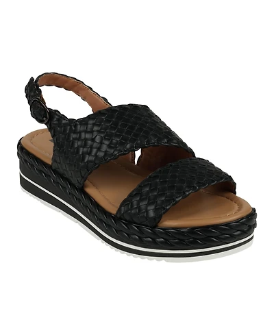 Gc Shoes Women's Gallante Double Band Slingback Platform Sandals