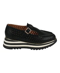 Gc Shoes Women's Karmine Laser Cut Mary Jane Platform Loafers