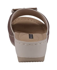 Gc Shoes Women's Ellen Comfort Slip On Wedge Sandals