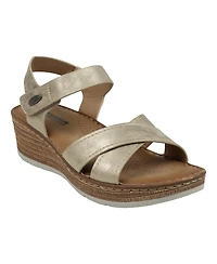 Gc Shoes Women's Vienna Crisscross Wedge Sandals