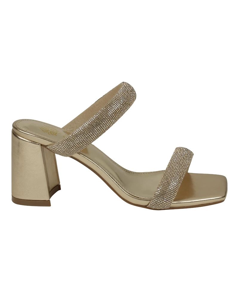 Gc Shoes Women's Luella Embellished Double Band Heeled Sandals