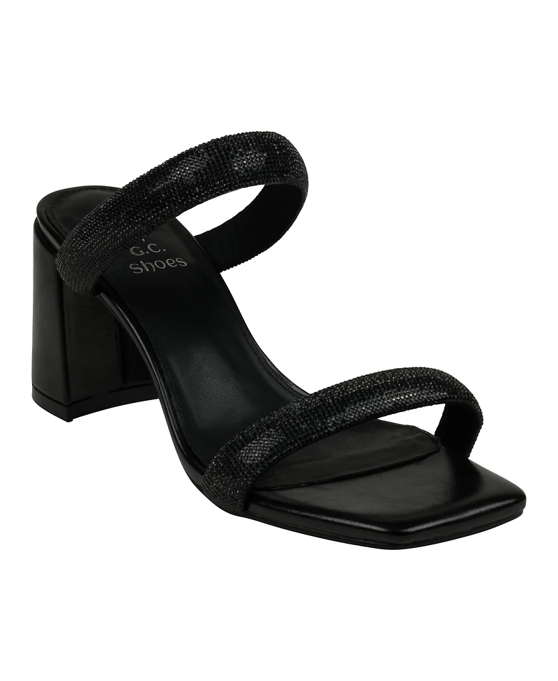 Gc Shoes Women's Luella Embellished Double Band Heeled Sandals