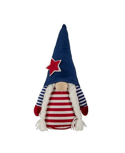 Northlight 10.5" Striped Americana Gnome Girl Patriotic Figure