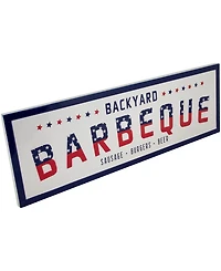Northlight Backyard Barbeque Americana Metal Wall Sign, 23"