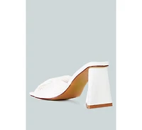 Cupid Kiss Pleated Twist Strap Sandals Women