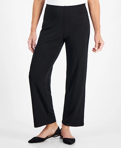 Jm Collection Petites Knit Wide-Leg Pull-On Pants, Petite & Short, Created for Macy's
