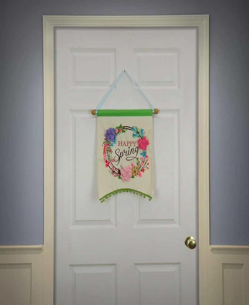 National Tree Company 18" Happy Spring Banner