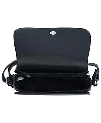 Mancini Pebbled Isabella Leather Crossbody Handbag