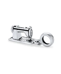 Bling Jewelry Fashion Designer Sewing Machine Dangle Charm Bead Sterling Silver for Bracelet