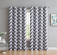 Broadway Stripe Decorative Semi Sheer Light Filtering Grommet Window Treatment Curtain Drapery Panels For Bedroom Living Room Set Of 2 Panels