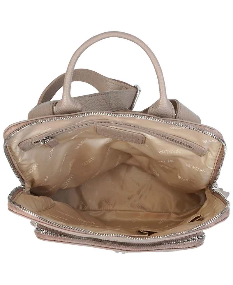 Mancini Women's Pebbled Brigette Backpack