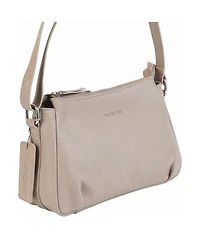 Mancini Women's Pebbled Charlize Crossbody Handbag