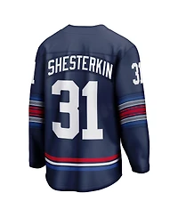 Men's Fanatics Igor Shesterkin Navy New York Rangers Alternate Premier Breakaway Player Jersey