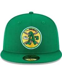 Men's New Era Green Oakland Athletics Cooperstown Collection Wool 59FIFTY Fitted Hat