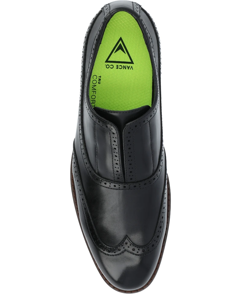 Vance Co. Men's Nikola Tru Comfort Foam Slip-On Oxford Dress Shoes