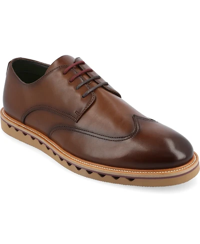 Vance Co. Men's Evander Tru Comfort Foam Wingtip Lace-Up Derby Shoes