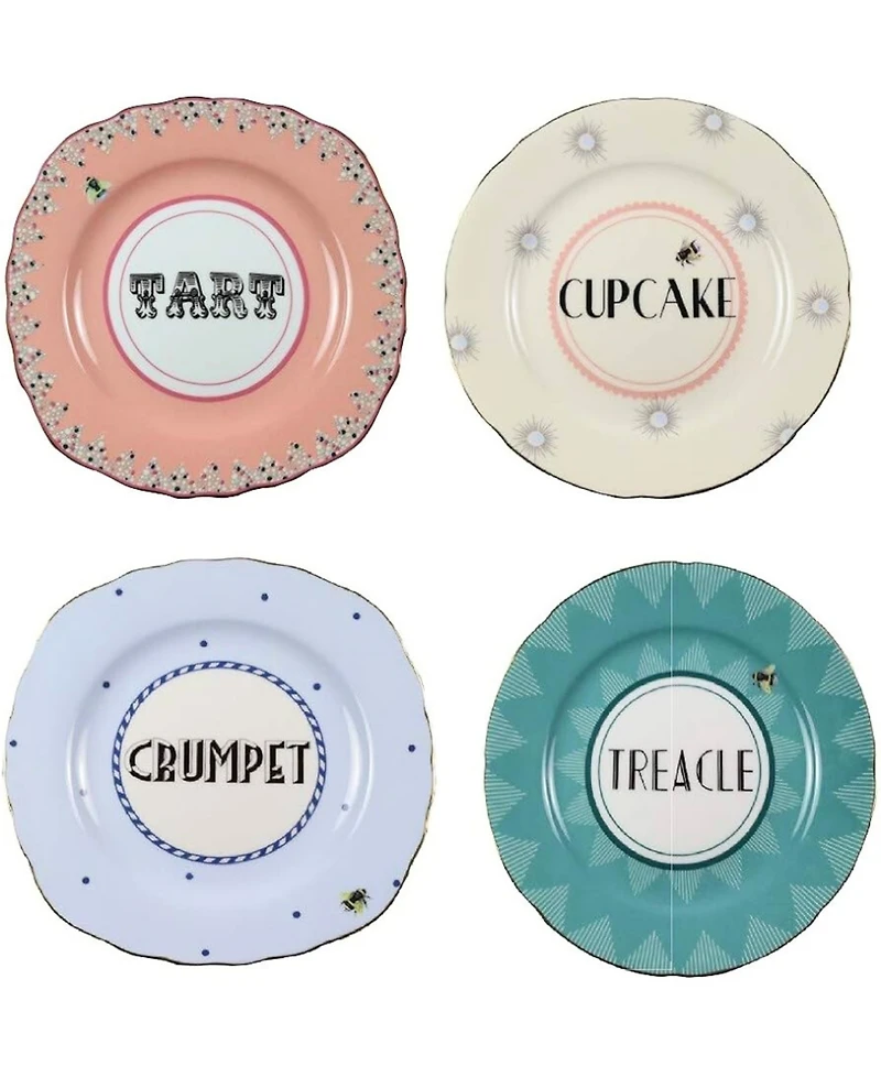Yvonne Ellen Cheeky Cake Plates, Set of 4