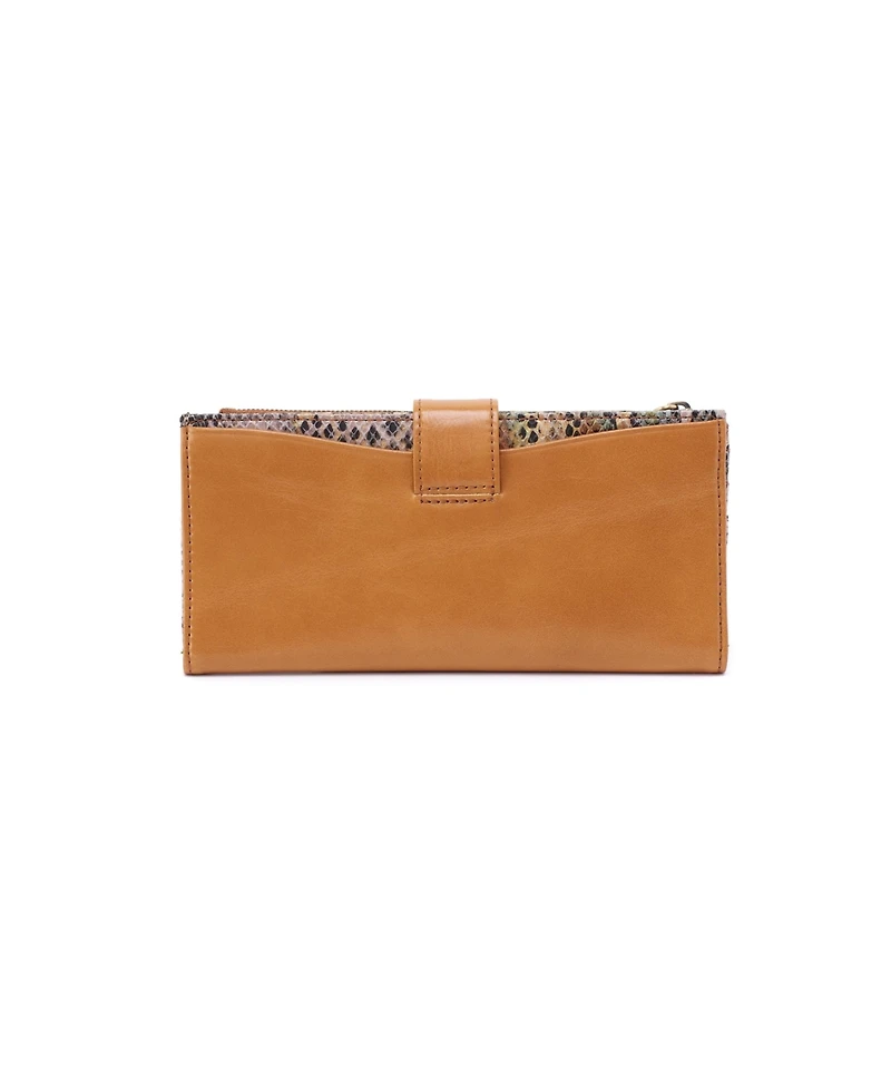 Hobo Max Continental Wallet - Blue Stone