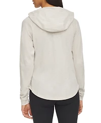 Calvin Klein Performance Ruched-Sleeve Zip Hoodie