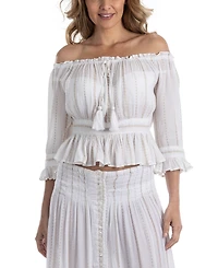 Dotti Women's Cotton Swim Cover-Up Top