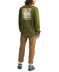 The North Face Men's Box Nse Standard-Fit Logo Graphic Long-Sleeve T-Shirt