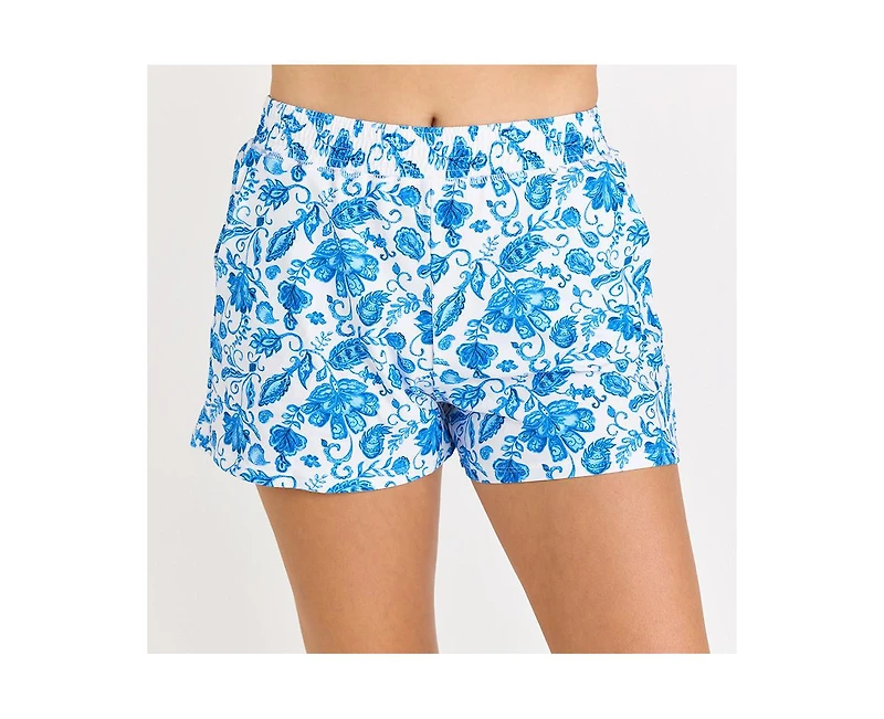 Calypsa Women's Classic Fit Swim Shorts With Panty