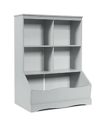 3-Tier Children's Multi-Functional Bookcase Toy Storage Bin Floor Cabinet