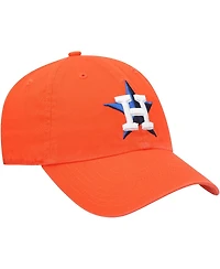 Men's '47 Brand Orange Houston Astros Clean Up Adjustable Hat