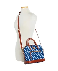 Women's Dooney & Bourke Chicago Cubs Signature Domed Zip Satchel Purse