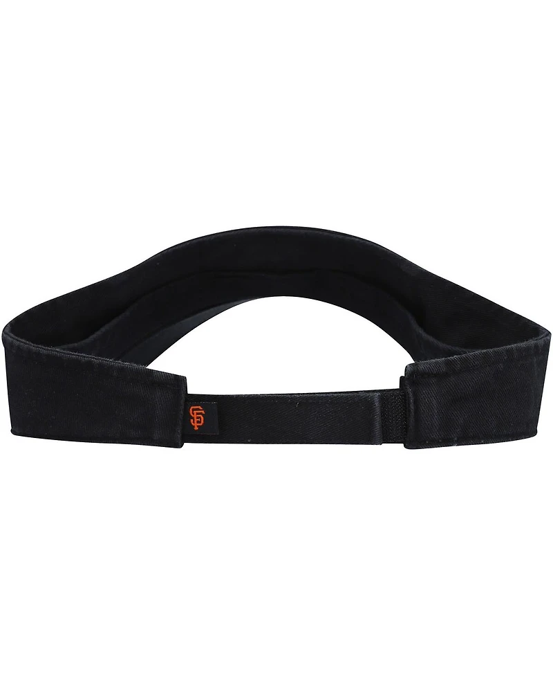 Men's '47 Brand Black San Francisco Giants Clean Up Adjustable Visor