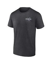 Men's Fanatics Heather Charcoal Washington Capitals Backbone T-shirt