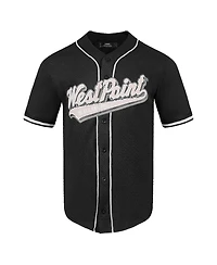 Men's Pro Standard Black Army Black Knights Mesh Full-Button Replica Baseball Jersey