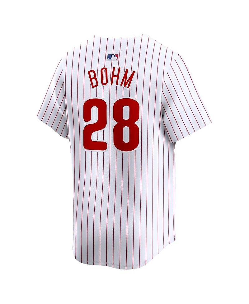 Men's Nike Alec Bohm White Philadelphia Phillies Home limited Player Jersey