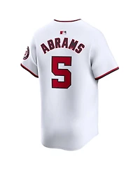 Men's Nike Cj Abrams White Washington Nationals Home limited Player Jersey