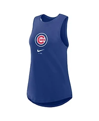 Women's Nike Royal Chicago Cubs Legacy Icon High Neck Fashion Tank Top