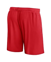 Men's Fanatics Red Houston Rockets Post Up Mesh Shorts
