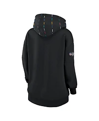 Women's Nike Black Carolina Panthers 2023 Nfl Crucial Catch Club Pullover Hoodie
