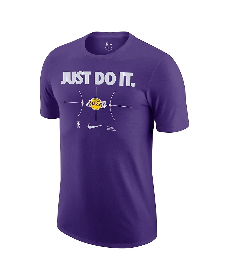 Men's Nike Purple Los Angeles Lakers Just Do It T-shirt
