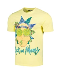 Men's Freeze Max Yellow Rick And Morty Graphic T-shirt