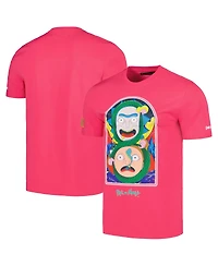 Men's Freeze Max Pink Rick And Morty Graphic T-shirt