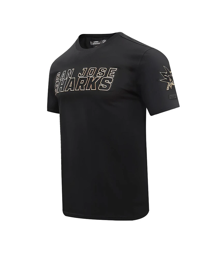 Men's Pro Standard Black San Jose Sharks Wordmark T-shirt