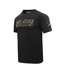 Men's Pro Standard Black San Jose Sharks Wordmark T-shirt