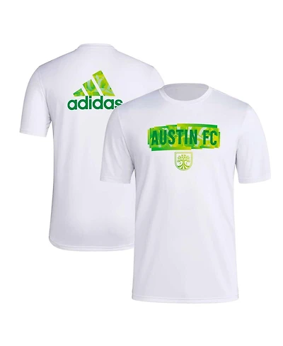 Men's adidas White Austin Fc Local Pop Aeroready T-shirt