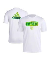 Men's adidas White Austin Fc Local Pop Aeroready T-shirt