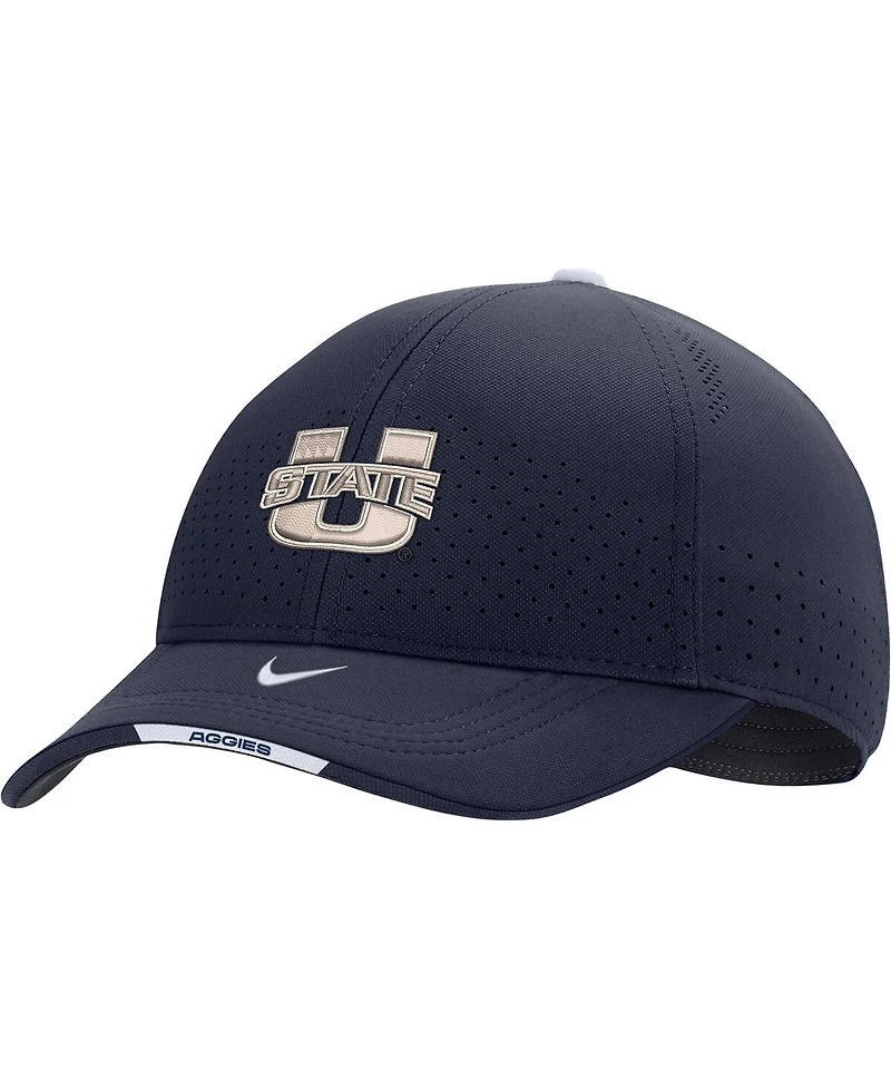 Men's Nike Navy Utah State Aggies 2022 Sideline Classic99 Swoosh Performance Flex Hat