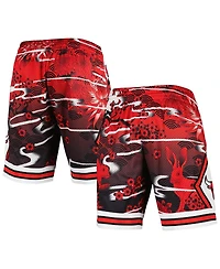 Men's Mitchell & Ness Red Chicago Bulls Lunar New Year Swingman Shorts
